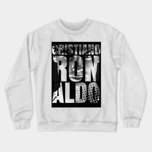 Cristiano ronaldo 7 text art Crewneck Sweatshirt